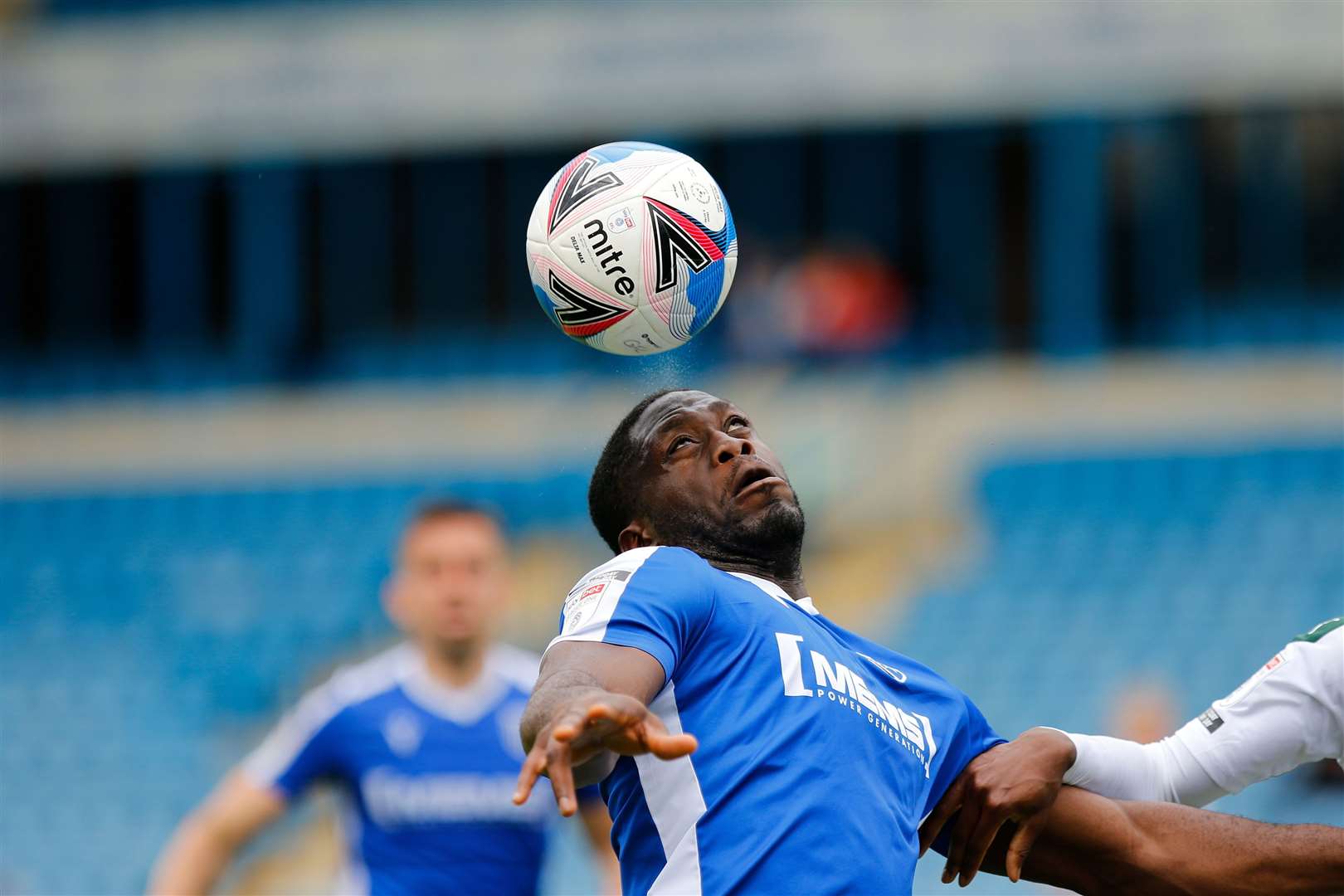 John Akinde played on Saturday for Gillingham and remains available for transfer Picture: Andy Jones