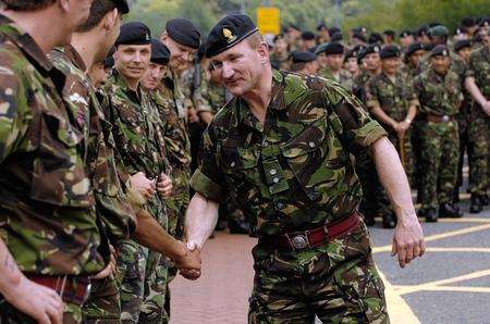 Lt Col Richard Wardlaw leaves Invicta Barracks