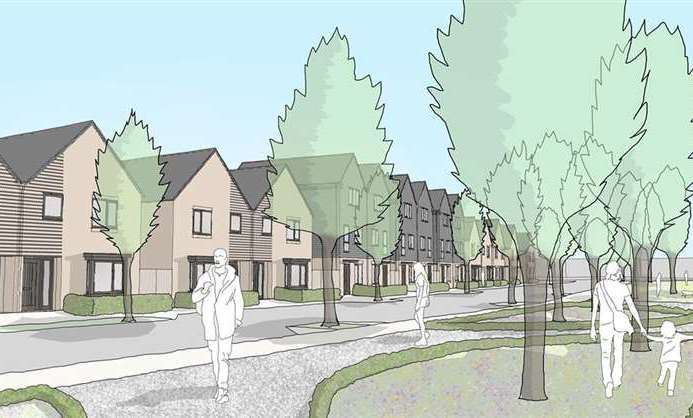 Artist impressions of the Taylor Wimpey development plans at Stone Pit near Dartford. Picture: Taylor Wimpey