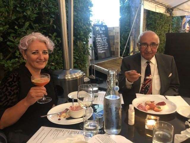 Dr Gordon-Nesbitt with his daughter Rebecca. Dr Gordon-Nesbitt died at the QEQM in Margate