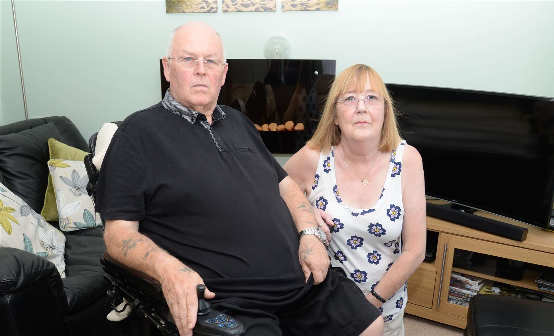 David Slater and his wife Marion at their home in Rainham
