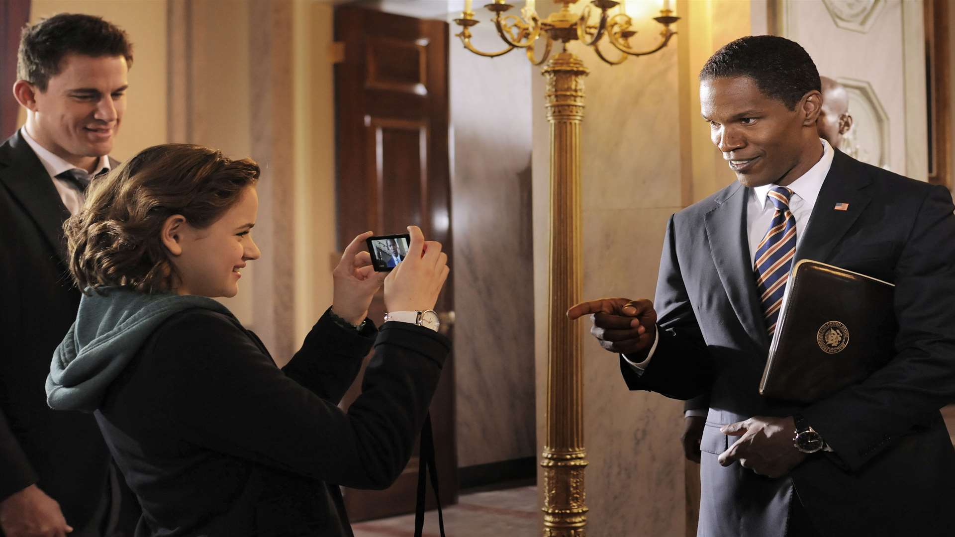 Jamie Foxx as President Sawyer in White House Down. Picture: PA Photo/Sony UK.