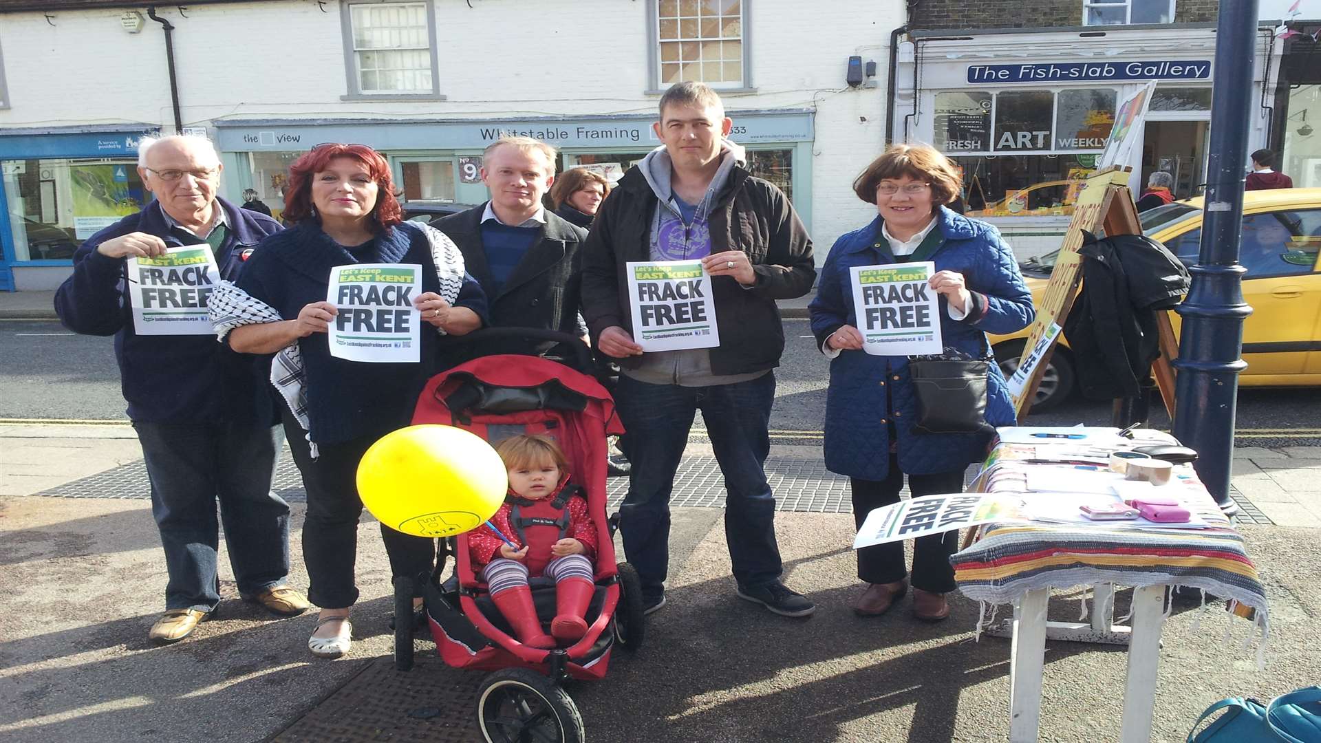 Members of East Kent Against Fracking (EKAF)