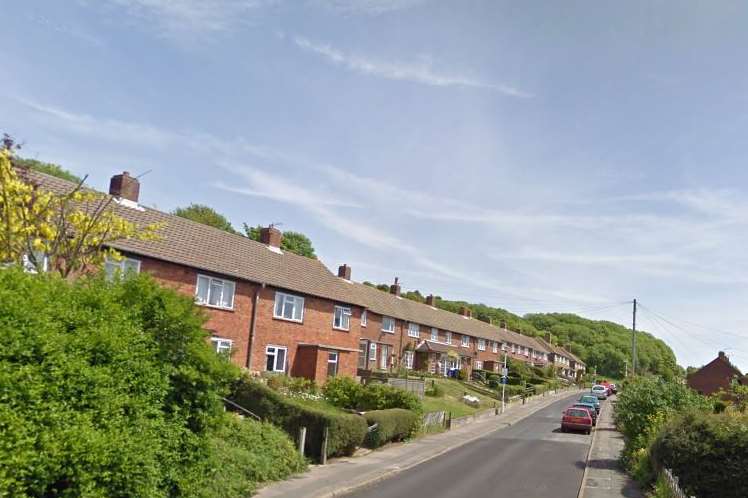 Firefighters are tackling a fire in Brabner Close, Folkestone. Picture: Google