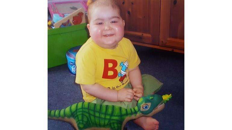 Samuel was diganoised with the condition when he was two years old. (7342279)