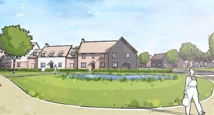Plans for 135 homes at Pond Farm in Newington have also been approved. Picture: Gladmans