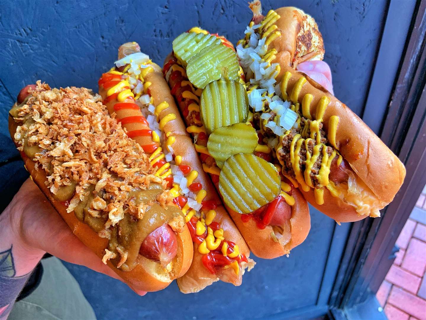 Hot dogs served up at 7Bone