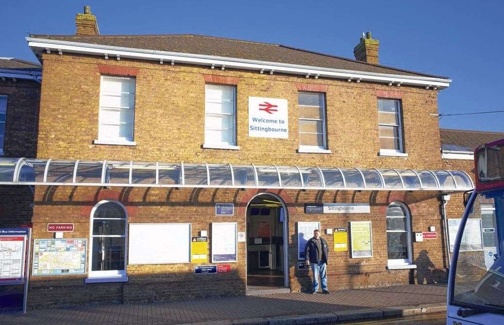 Sittingbourne Railway Station where Tubb allegedly spat at two people