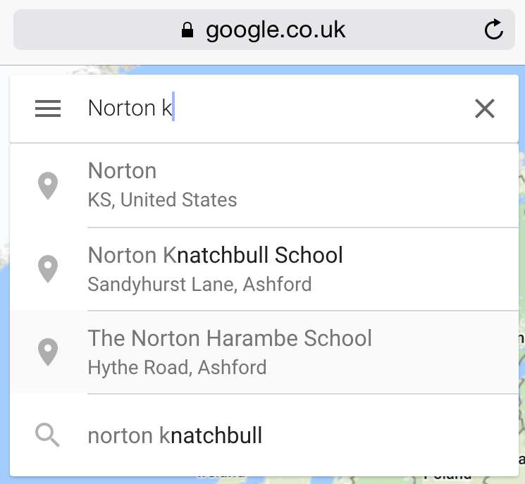 The name was also changed on google maps