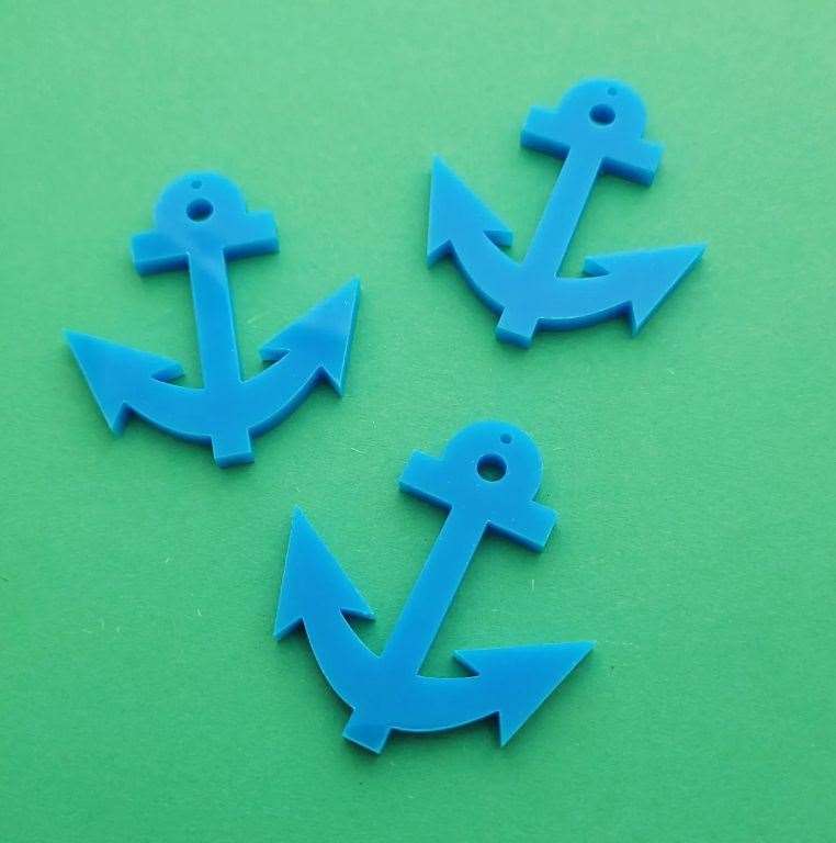 The anchor charms featured in the the film can be purchased from SV Charms for £3.75 for a pack of three. Picture: Sugar & Vice