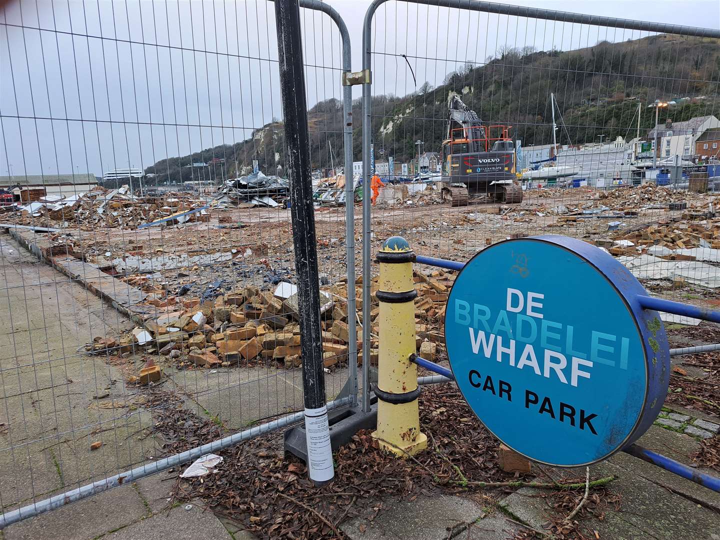 De Bradelei Wharf in Dover has now been torn down, after closing earlier this year following rising costs