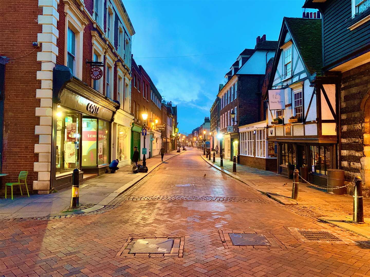 High Street, Rochester, may not be as busy tonight as many expect. Picture: Alex Watson