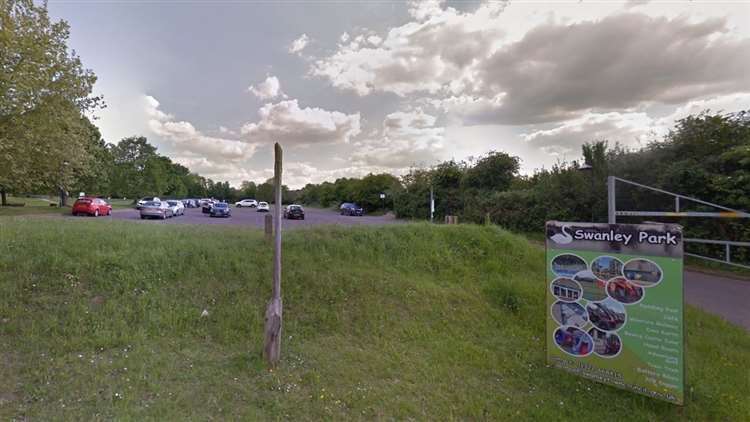 He was seen near the children’s play area at Swanley Park. Picture: Google Maps