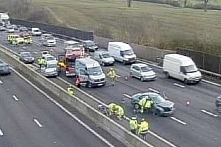 The incident on the M25