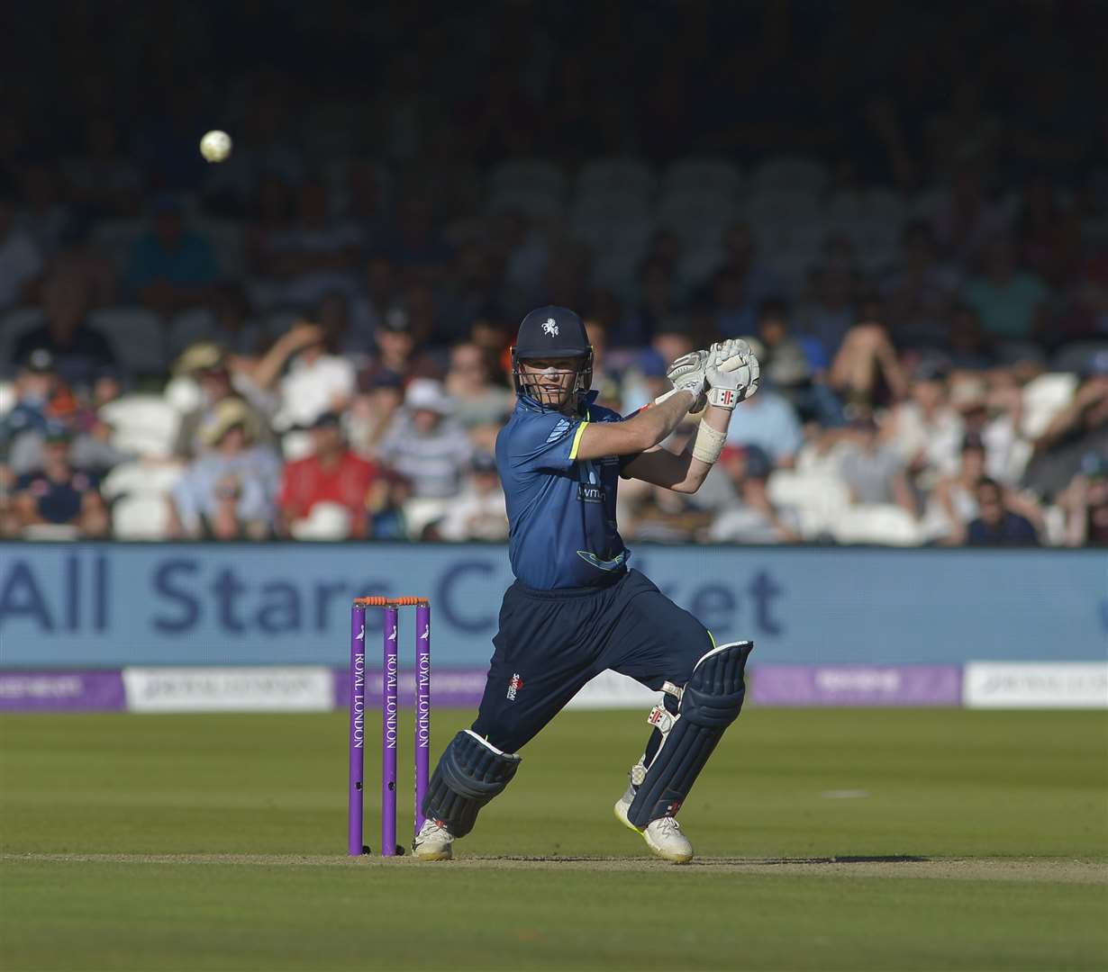 Sam Billings in action for Kent Picture Ady Kerry