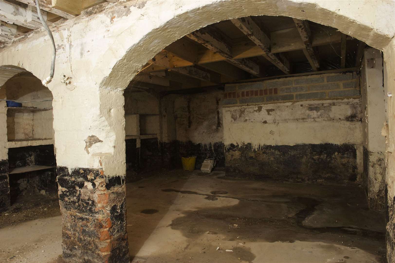 The 'haunted' cellar eight years ago before renovation work. Picture: Andy Payton