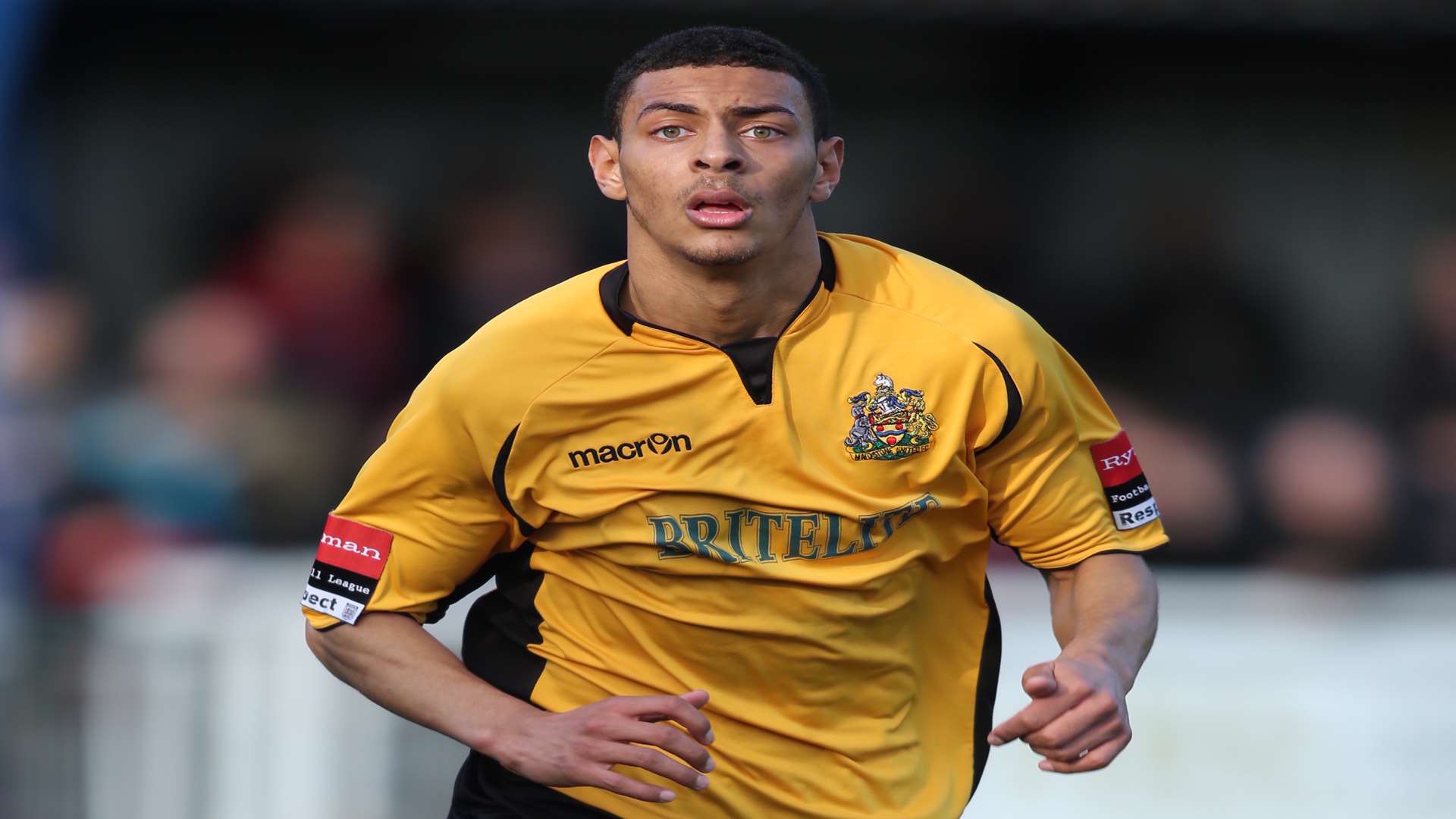 Kaiyne Woolery in action for Maidstone United Picture: Martin Apps