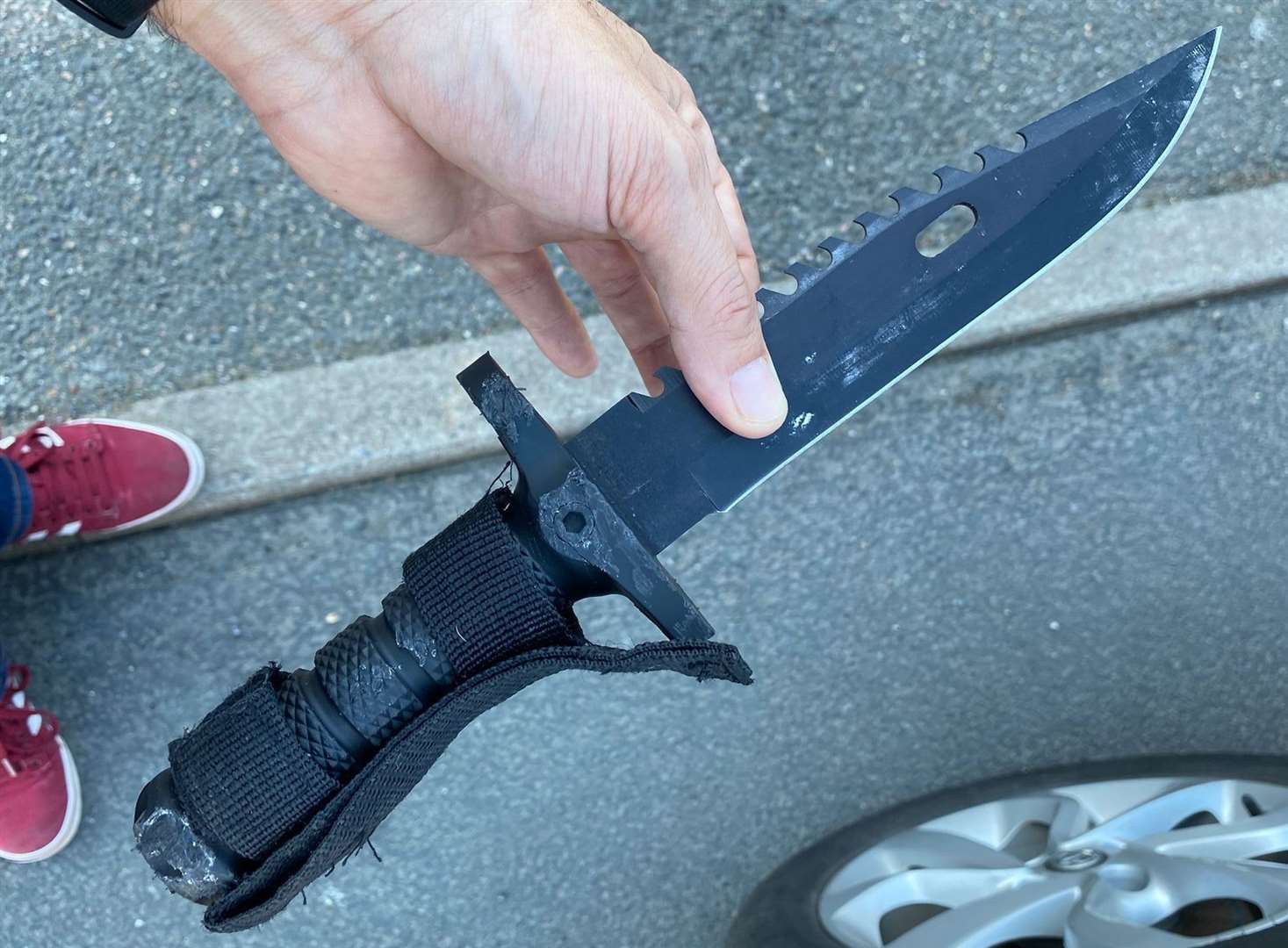 Michael Cross found a hunting knife in Edwin Road, Rainham