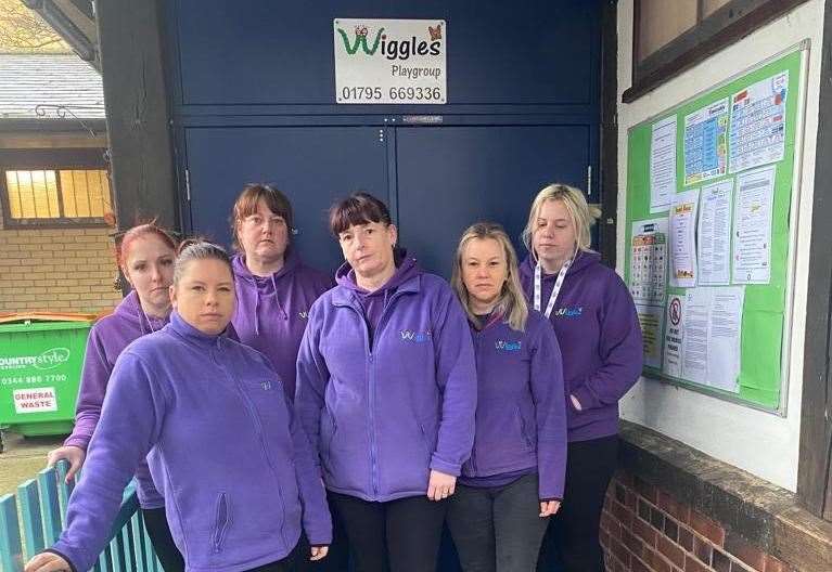 Staff at Wiggles Playgroup in Sheerness. Picture: Vicki McManus