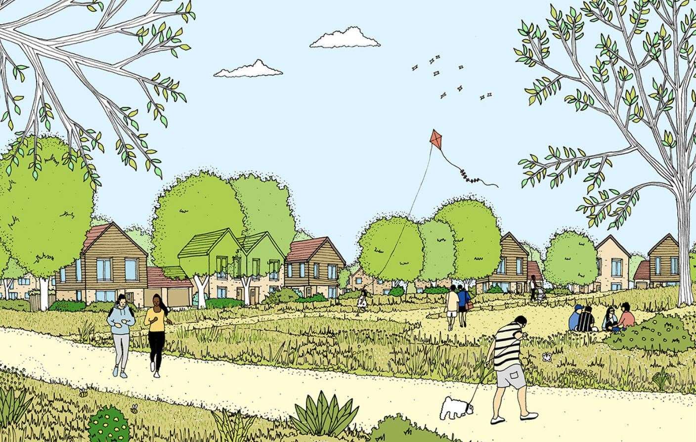 How the Cotton Hill development in Hamstreet could look. Picture: Hallam Land Management