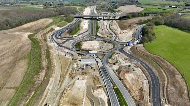 How the road works are shaping up. Picture: Philip Drew