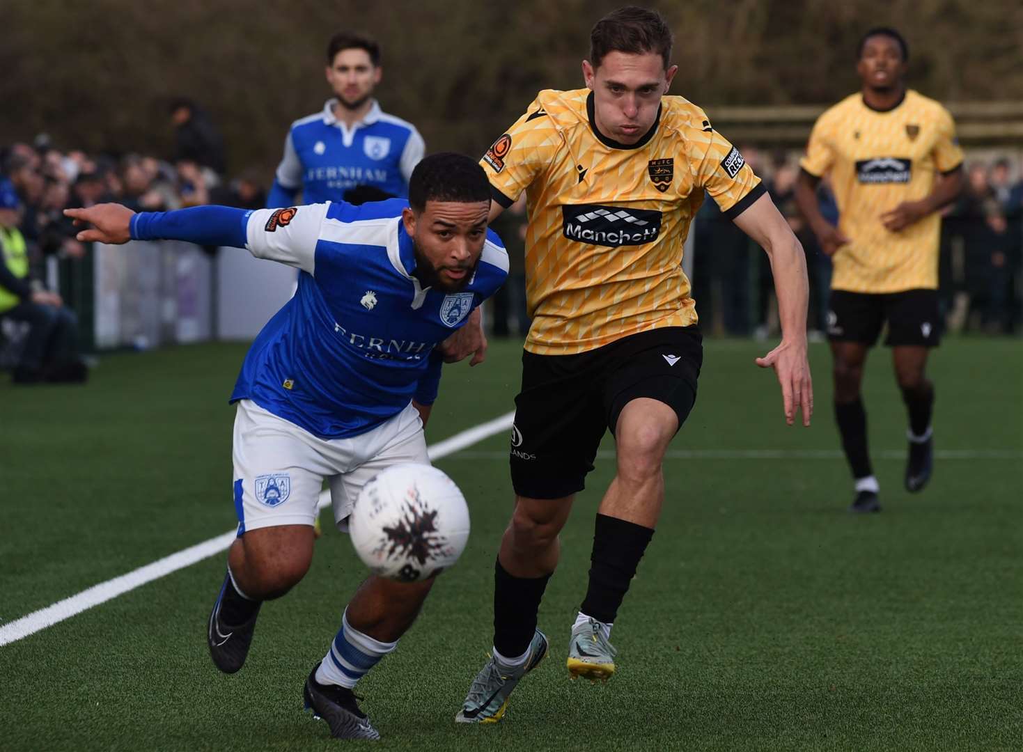 Maidstone and Tonbridge battle it out in National League South - they now know their opponents in the division in 2024/25. Picture: Steve Terrell