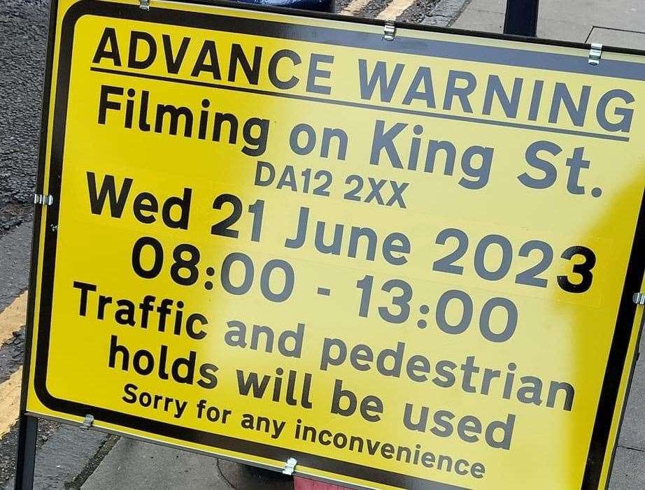 King Street in Gravesend will be shut for filming on Wednesday, June 21. Picture: Darren Hilbert