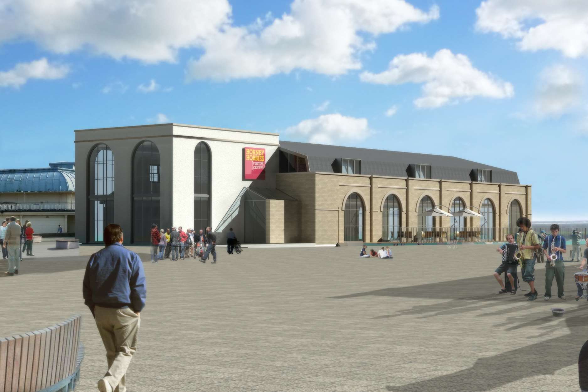 Hornby hopes to move into the new visitor centre in Ramsgate, pictured, by Easter next year