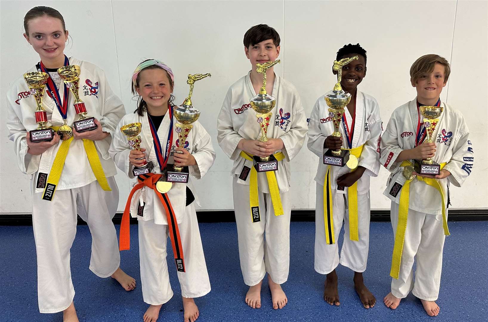 Daisy Buckley, Connie Brunger, Billy Reader, Reon Gilbert-Addo and Blake Webb were among those representing the Ashford branch of Canton at the championships