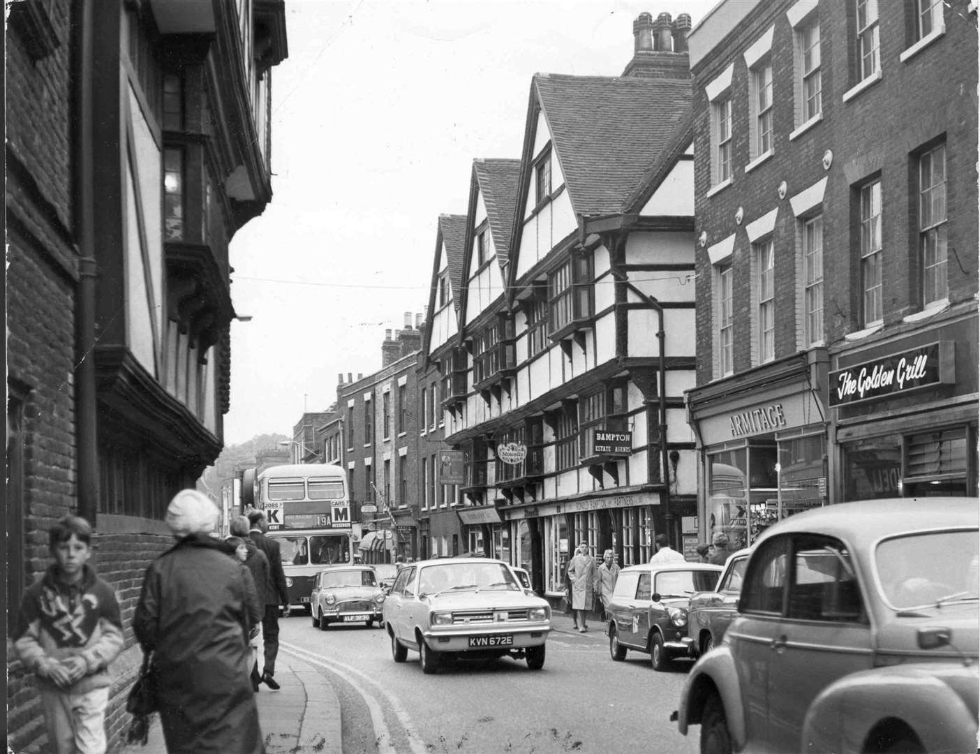 Rochester High Street in August 1968