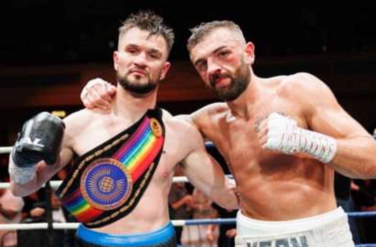 Louis Greene beat Paul Kean in his last commonwealth title defence Picture: Kynock-boxing.com
