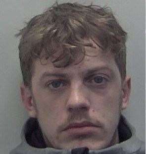 Liam Scott, 23 has been jailed for burglary. Photo: Kent Police (60250877)