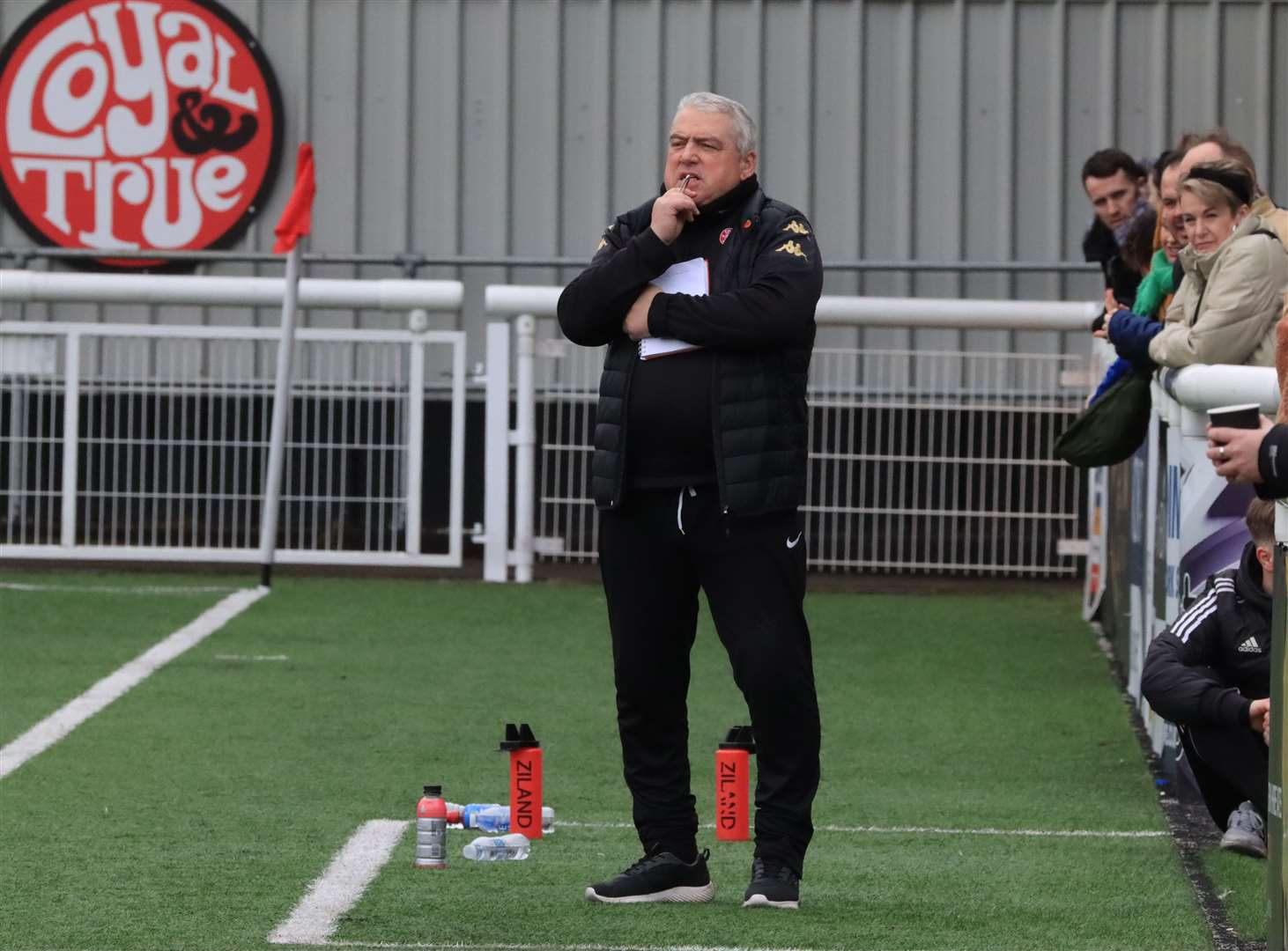 Chatham Town Women’s manager Keith Boanas takes his side to Billericay tonight for a must-win game Picture: Allen Hollands