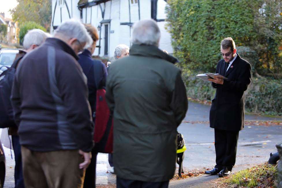 A service was held in Bearsted to mark 100 years since the death of Horace Chapman