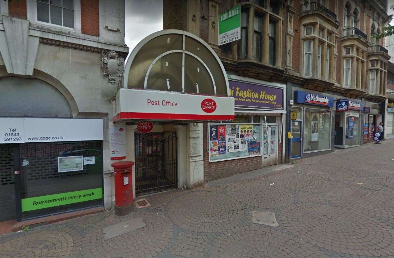 The Post Office in Ramsgate High Street was broken into in the early morning. Picture: Google Street View