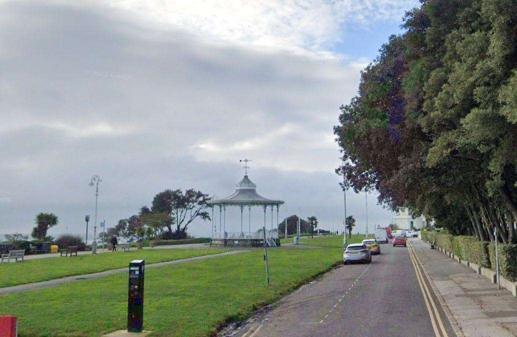 A man was allegedly robbed of cash and documents in The Leas, Folkestone. Picture: Google