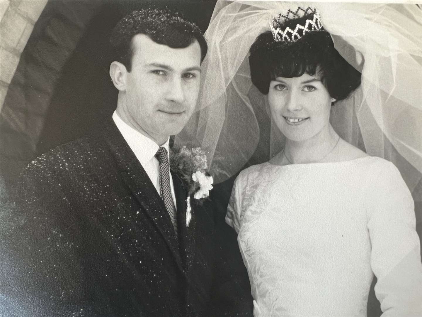 Terry and Janet with snow on their wedding day on January 19, 1963. Picture: Terry and Janet Blackmore