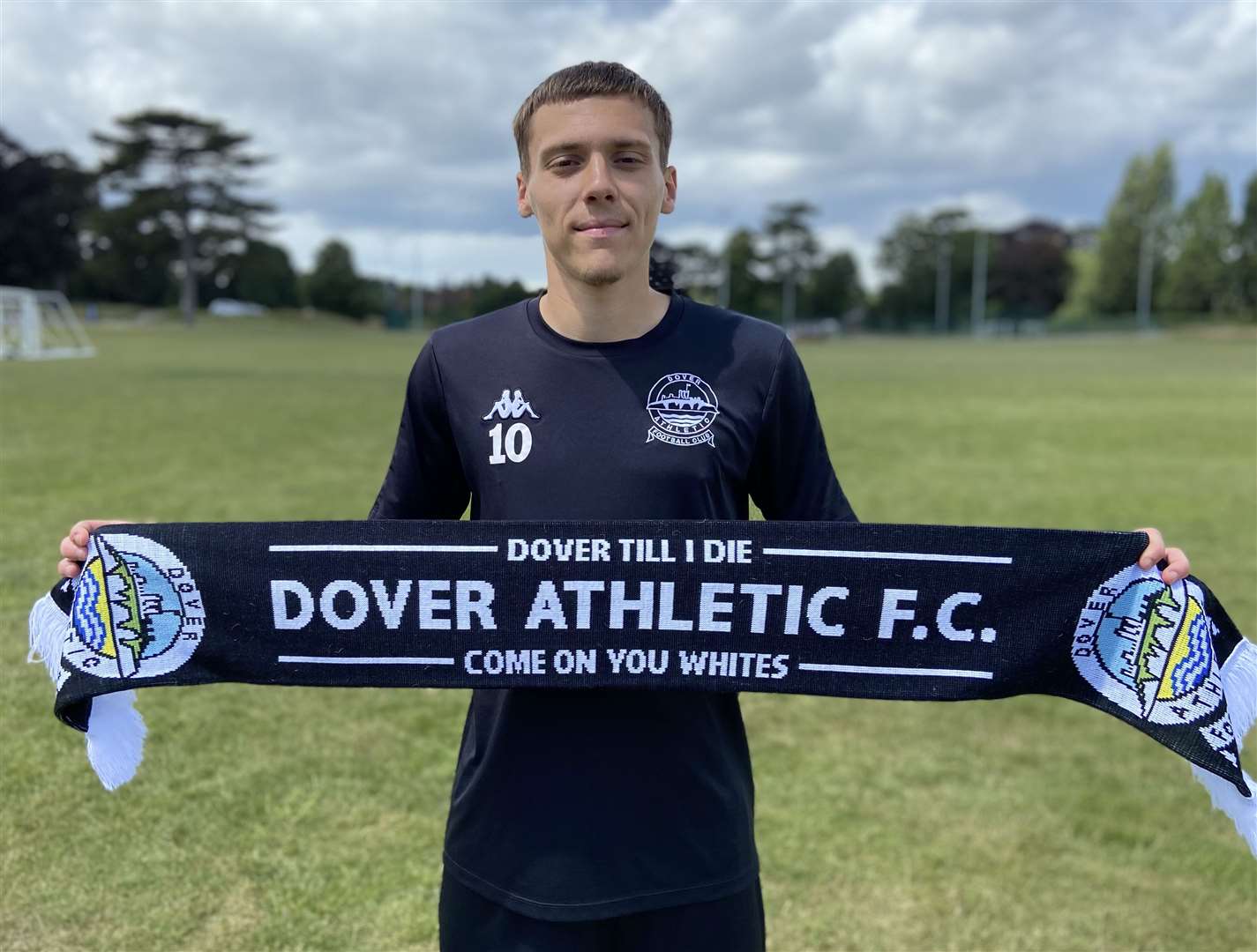 Dover have retained the services of midfielder Arjanit Krasniqi. Picture: Richard Harvey / Dover Athletic FC