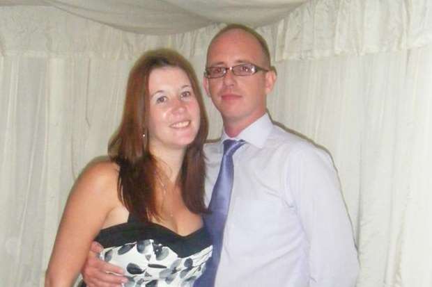 Laura Clarke, from Larkfield, with her husband James, before her diagnosis with breast cancer at just 29.