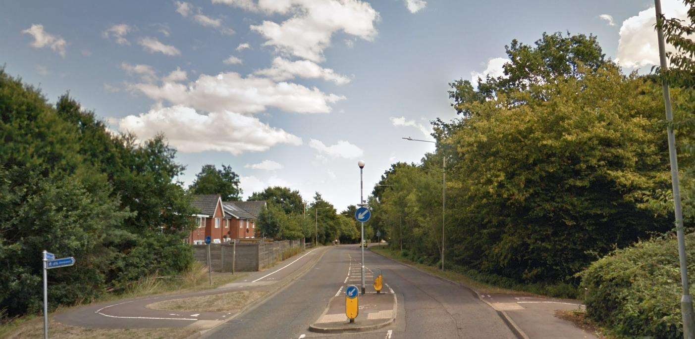 Knoll Lane, one of the hotspots for recent catapult attacks. Credit: Google (6126549)