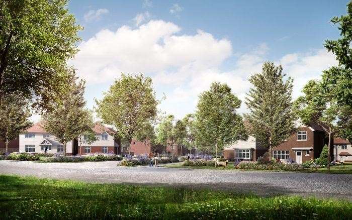 The controversial plans for up to 10,000 homes were on show at a virtual public consultation. Picture: Quinn Estates