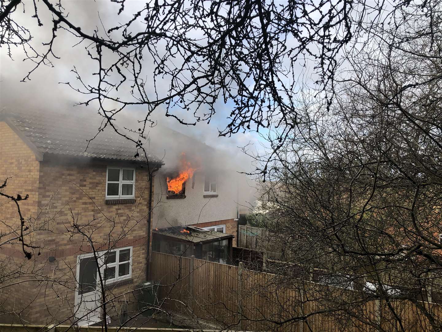 Firefighters tackled a blaze at a house in Downswood on Sunday (6793630)