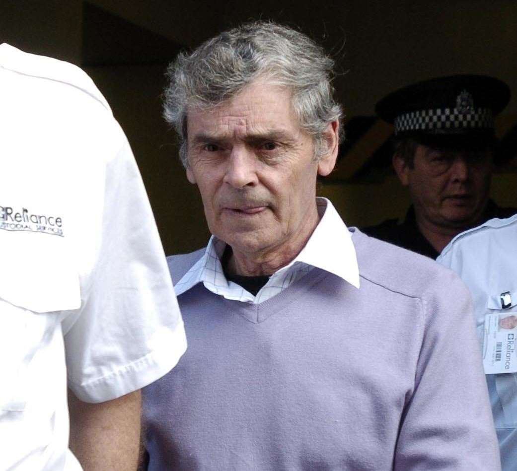 Peter Tobin led away after being found guilty of the murder of Angelika Kluk. Picture: Ian Rutherford/Edinburgh Evening News