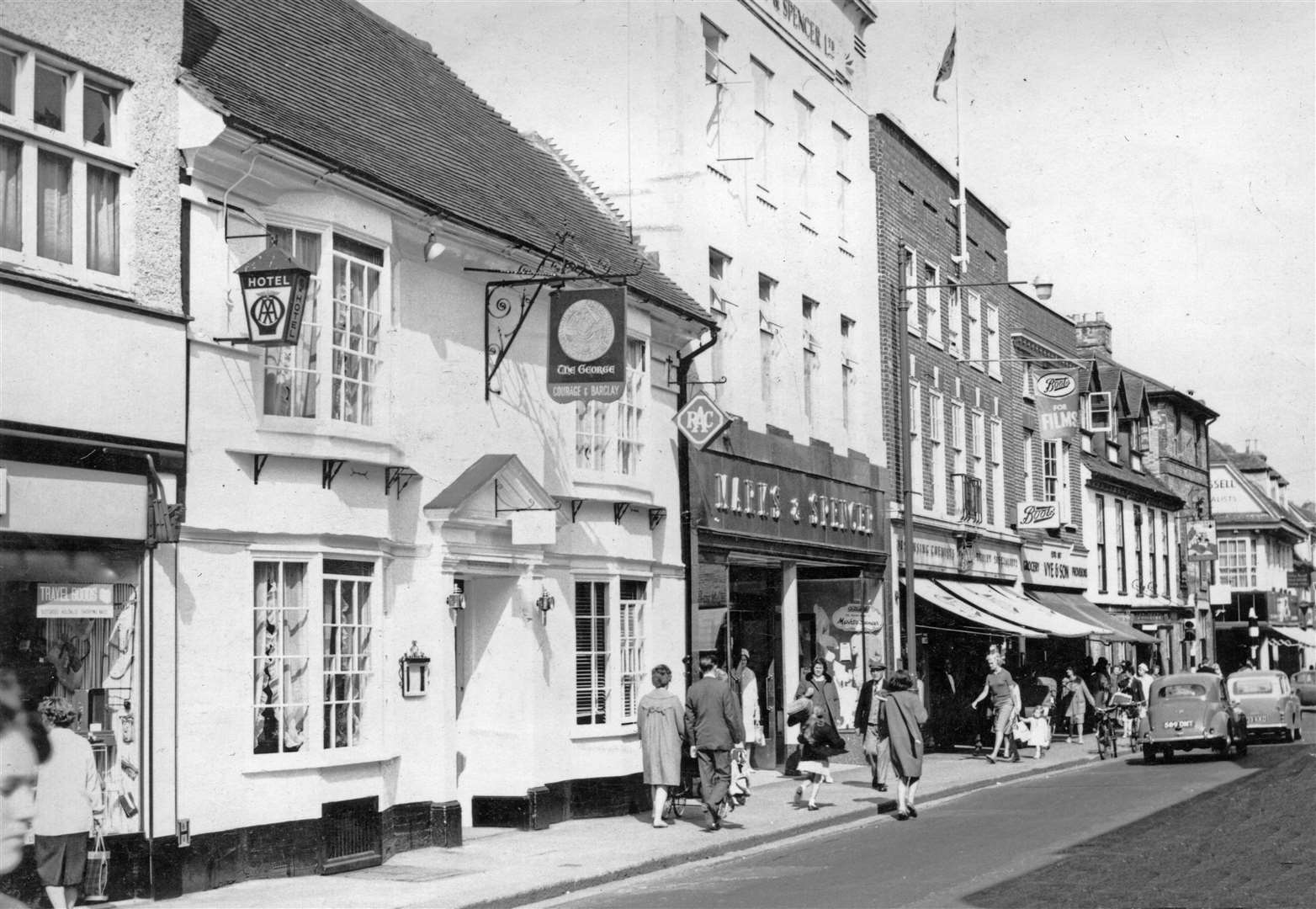 The George in Ashford High Street in 1965. Picture: Steve Salter