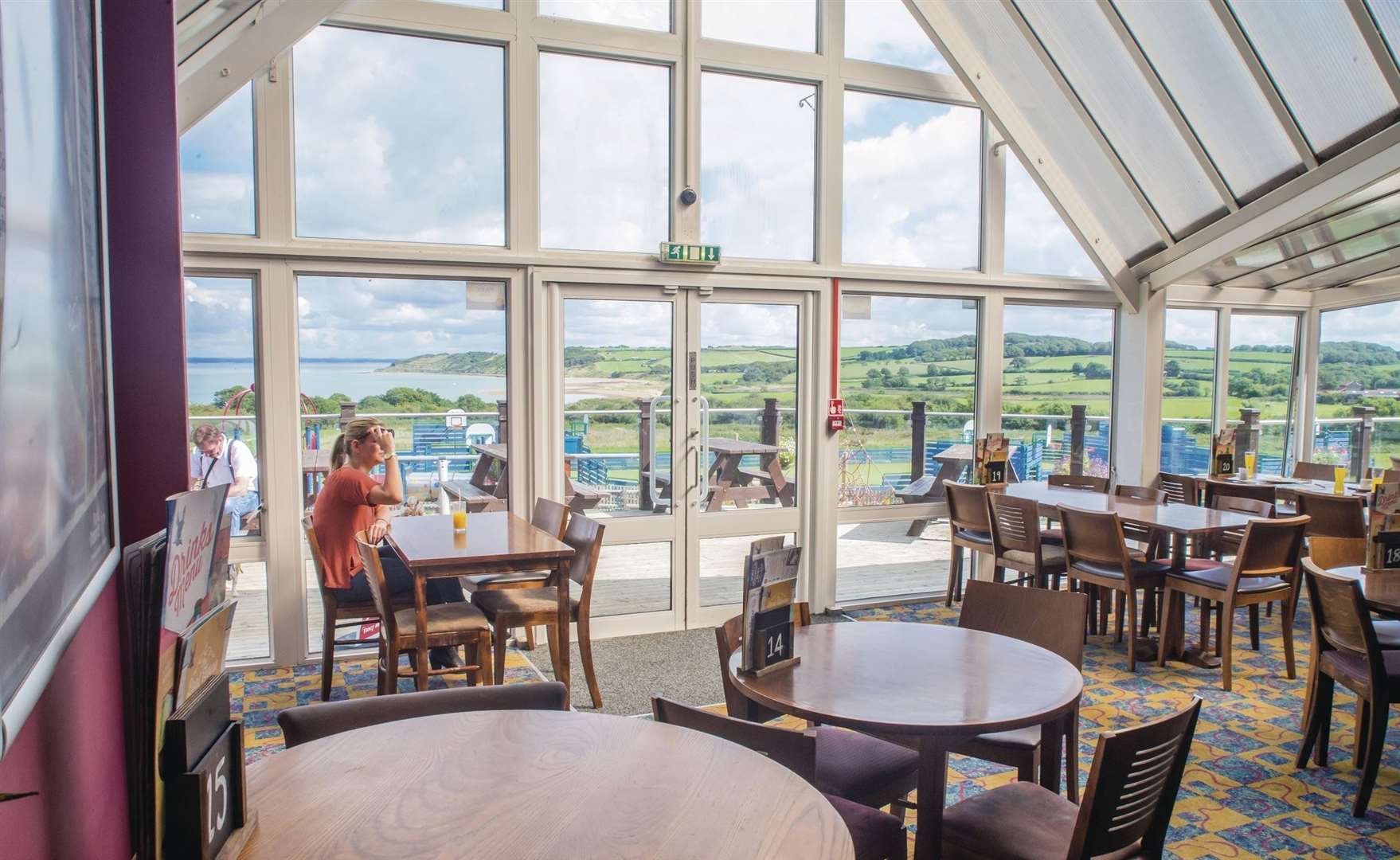 The view is stunning from the Boathouse Bar & Restaurant