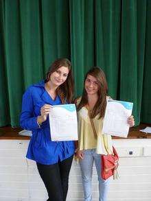 Shannon Eastoe, 18, and Kirsty McSweeney, 18, both got into their chosen universities.