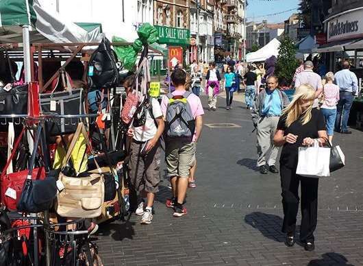 Market traders are celebrating the success of Dover's Bluebird Market