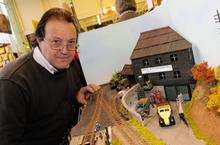 Brian Wilson at the model train exhibition