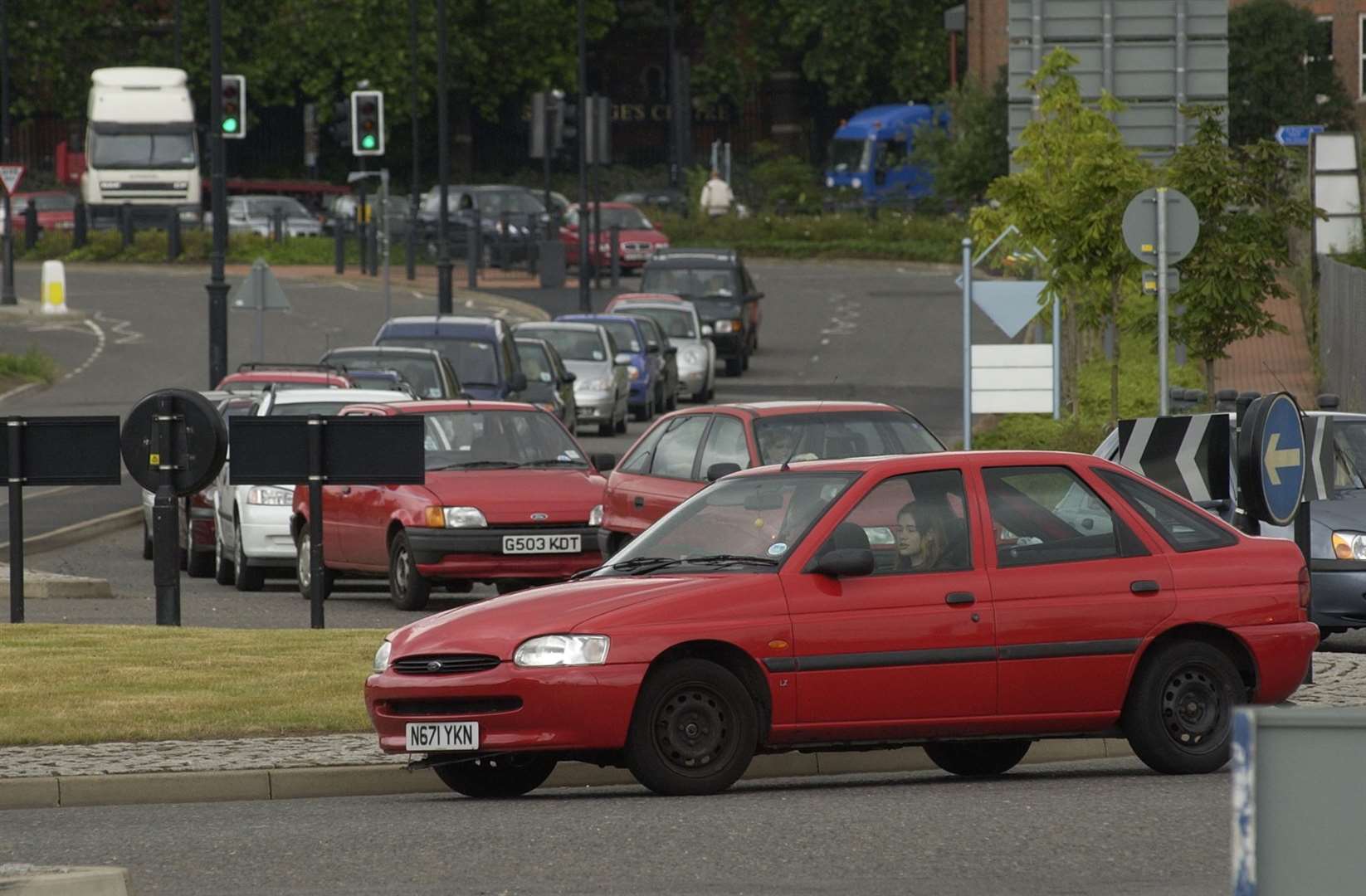 Scores of vehicles made their way into the car park on opening day. Pic: Matthew Walker