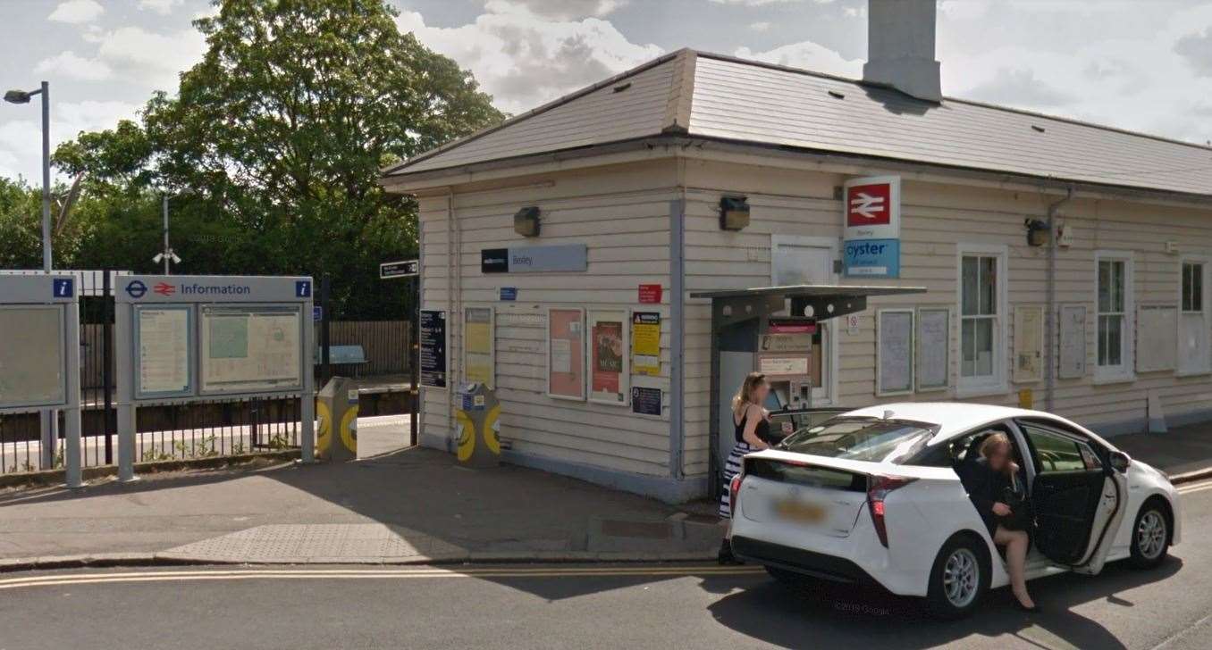 A man has been hit by a train at Bexley railway station. Picture: Google Street View